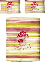 Traumschloss Renforcé Bettwäsche »Junior«, Glückspilz, 100x135 & 40x60, 100% Baumwolle, atmungsak...