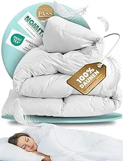BEFA NATUR Reine Daunendecke Ganzjahr 135x200 cm | 100% Daunen | 560g Füllgewich
