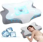 Nackenkissen Kopfkissen - Memory Foam Kissen - Stabile Nackenstütze Schlafkissen Pillows for Sleeping - Ergonomisch Seitenschläferkissen - Nackenstützkissen für Seiten, Rücken & Bauchschläfer