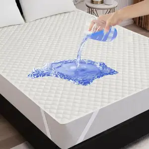 Arcona Matratzenschoner 90x200, Gesteppt wasserdichte Matratzenauflage, Nässesch