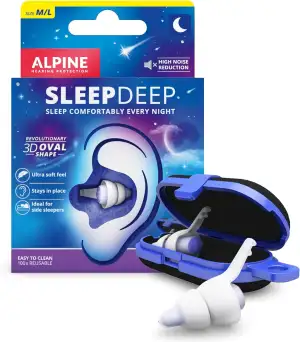 Alpine SleepDeep - Ohrstöpsel zum Schlafen und für Konzentration - 27dB - Neue 3