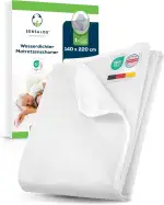 Sensalou Matratzenschoner wasserdicht 140x220 cm – Matratzenauflage für Jugendliche & Teenager – Nässeschutz Allergiker Laken atmungsaktiv, geräuschlos, waschbar