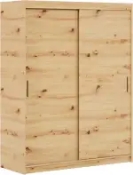 Kleiderschrank IGA, Organizer, Mehrzweckschrank, Schwebetürenschrank, Garderobenschrank, Kleiderstange, Kleiderständer, Schrank, Schwebetürenschrank (Artisan, 120 cm)