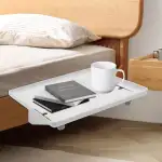 Nachttisch zum Einhängen Weiß, Bettablage 32×23,3×5,3 cm aus ABS, Nachttisch Regal für Bett & Hoc...