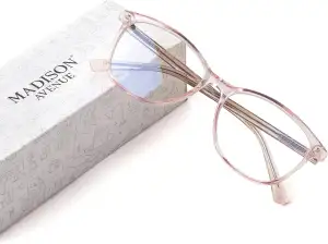 Madison Avenue Blaulichtfilter Brille Damen, TR90 Blaulichtbrille, Computerbrill
