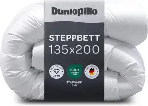 Dunlopillo Bettdecke 135x200 - Premium Ganzjahresdecke | Oeko-Tex Zertifiziert D