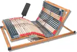 FMP Matratzenmanufaktur 7 Zonen Lattenrost Rhodos® EL | Kopf- und Fußteil elektrisch verstellbar | fertig montiert | 44 Leisten | Notabsenkung | TÜV Rheinland GS | Mittelgurt | 90x200 cm