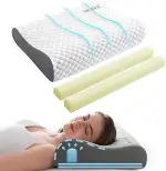 Memory Foam Kopfkissen Orthopaedische Kissen nackenstützkissen - für Magen, Seiten und Rückenschl...