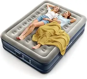 iDOO Luftbett 2 Personen, Luftmatratze Selbstaufblasend Gästebett mit Elektrisch