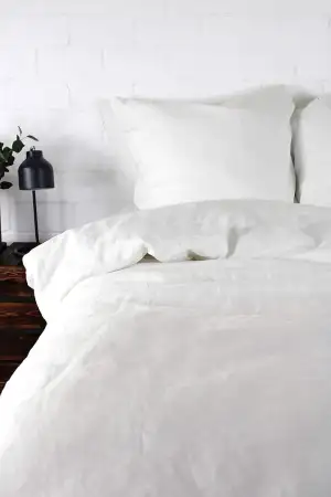 jilda-tex Leinenbettwäsche Uni Leinen Bettwäsche 135x200 cm + 80x80 cm 100% Lein