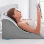 Lesekissen für Bett und Sofa - Memory Schaum Keilkissen - Ergonomisches Rückenlehne Kopfkissen - ...