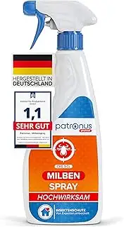 Milbenspray für Matratzen und Polster 500 ml - speziell für Hausstaub-Allergiker - Milben-Spray m...