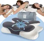 IDEA Nackenkissen Kopfkissen, Memory Foam Ergonomisches Orthopädisches Kissen, Kopfkissen Nackens...