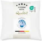 ZOLLNER Deluxe Daunenkissen aus 100% Daunen - Made in Germany – für Allergiker geeignet – Bezug aus hochwertiger Mako Baumwolle - waschbar bis 60°C - 40x40 cm - Hotelqualität