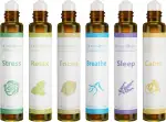 Aromatherapie ätherische Öle Roll On Set, gebrauchsfertige natürliche vorgetrübte ätherische Ölmi...