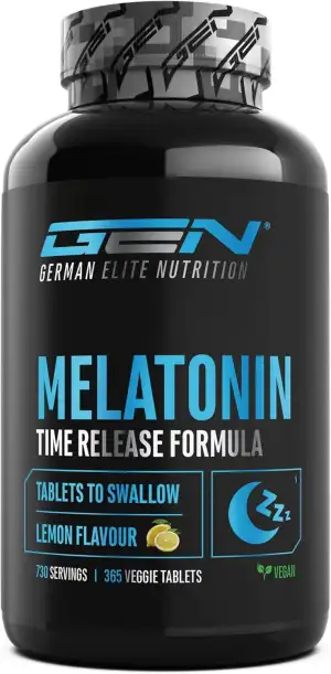 Melatonin Time Release - 365 Lutschtabletten mit Zitronengeschmack - Zeitverzöge