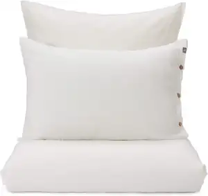 URBANARA Tolosa Halbleinen Kissenbezug 2er Set 40x80 cm I 50% Leinen & 50% Baumw