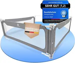 Rausfallschutz Boxspringbett & Elternbett (180x200cm) [8-teiliges Rausfallschutz
