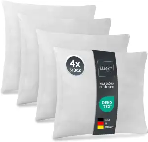 LILENO HOME Kissenfüllung 40x40 (4er Set) | Pralle Füllung für Couchkissen & Dek
