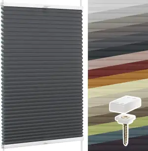 SchattenFreude Thermo-Waben-Plissee nach Maß für Fenster & Tür | Zum Anschrauben