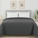 Tagesdecke 200x220 cm – Wendedecke aus 100 % Polyester – Weich, pflegeleicht & modern – Bettüberw...