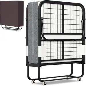 ISOSIL Klappbett 90x200cm Gästebett Klappbarer mit 13CM Schaumstoffmatratze Gäst