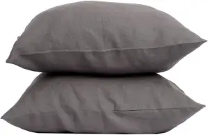 My Linen Home Kissenbezug 65x65 Leinen 2er Set | Hochwertiger Kopfkissenbezug in