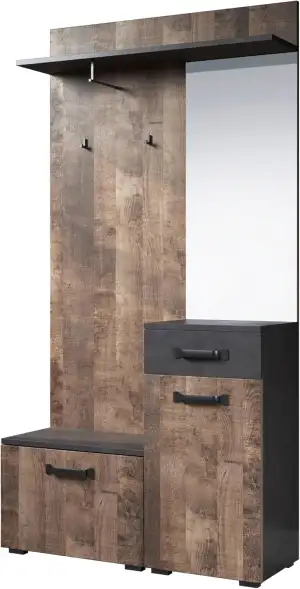 trendteam smart living - Smile - Garderoben-Set - Matera/Tabak Eiche - Kompaktga