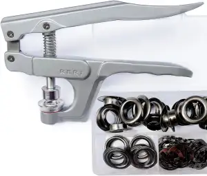 Ösenzange set Ösen Set mit Werkzeug 80set Schwarz Φ14mm Ösen-Set Ösen-Set mit Ös