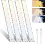 libtit 30CM Unterbauleuchte Küche Led, Dimmbar Schrankbeleuchtung mit Bewegungsmelder, 3000K-4000...