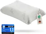 Cashmere Flow+, Orthopädisches Nackenstützkissen, Visco Kissen, Memory Foam Kopfkissen, ergonomisch, perforiert, atmungsaktiv, Premium Schlafkomfort, Memory Schaum Kissen 15 cm hoch