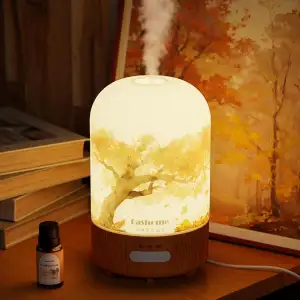 Aroma Diffuser 100ml Glas handgefertigt, Ultraschall Diffusor für ätherische Öle