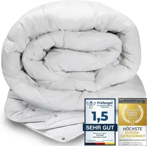 Feluna® 4-Jahreszeiten Kamelhaar-Decke aus 100% Kamelhaarflaum Ganzjahresdecke S