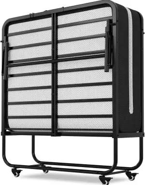 Brinlawb Gästebett Klappbar 90x200 cm mit 10cm Dicker Schaumstoff Matratze Klapp