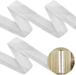 30M x 2.5CM Gardinenband,Kräuselband Gardinen,Bügelband für Vorhänge Polyester Faltenband Reihban...