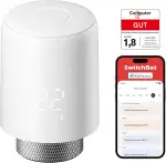SwitchBot Smart Heizkörperthermostat, Bluetooth-Thermostat mit App-Streuerung&Zeitplanung, Energieseinparung, Einfache Installation, kompatibel mit Alexa, Apple Home&Home Assistant (Hub Erforderlich)
