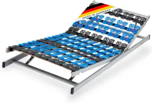 CubeSleep 7-Zonen Lattenrost Cloud KF Tellerrahmen 90x200cm | Kopf- und Fußteil verstellbar | Made In Germany | GS Zertifiziert – geprüfte Sicherheit