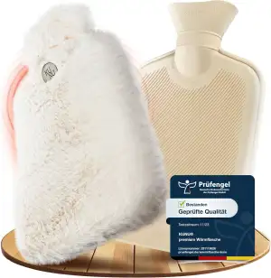 KUNU® die besondere Wärmflasche - 1.8l - inkl. Geschenkverpackung - mit extra Be