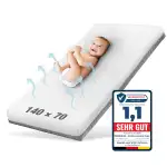 Ehrenkind® Babymatratze Royal | Baby Matratze 70x140 Standard 100 by OEKO-TEX | Kindermatratze 70x140 mit innovativem 3D Mesh und Hygiene Tencel Bezug wasserdicht + luftdurchlässig