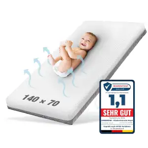 Ehrenkind® Babymatratze Royal | Baby Matratze 70x140 Standard 100 by OEKO-TEX | 