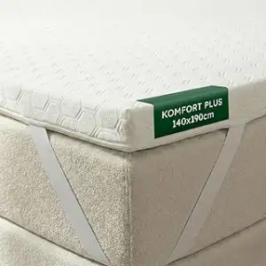 WENDRE Kaltschaum Matratzentopper 140x190 – 7cm Fester Topper H3 – Komfort Plus 
