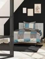 Bierbaum Bettwäsche 6277, Fein-Biber, 100% Baumwolle, Designed in Germany, mokka 04, 135x200 + 80x80 cm