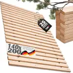 TUGA - Holztech Rollrost Lattenrost 140 x 200 cm 29mm 500kg stabilster Bettrost Rolllattenrost