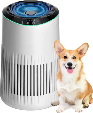 MERONTE Luftreiniger für Schlafzimmer, Zuhause, allergischer Luftreiniger für Schlafzimmer, Büro,...