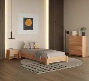 Krok Wood Massivholzbett Stella (stapelbar) in Buche 90x200 cm