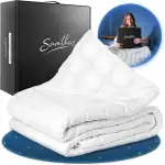 Samthus Gewichtsdecke 135x200cm 7kg Oeko-Tex Zertifiziert - Entspannungsdecke 100% Baumwolle - Schwere Anti-Stress & Therapiedecke - Besser schlafen mit unserer schweren Bettdecke - Weighted Blanket