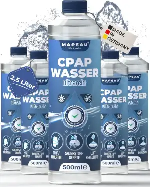 Destiliertes Wasser für Inhalator CPAP Wasser I Atemgas-Befeuchtung, Inhalations