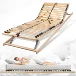 Coemo 7 Zonen Lattenrost Ergo KF Kopf- und Fußteil verstellbar mit 28 Leisten, stabilisierendes M...