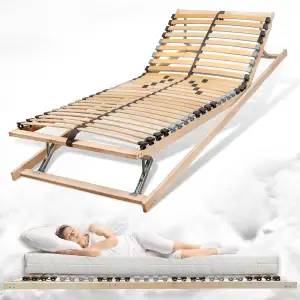 Coemo 7 Zonen Lattenrost Ergo KF Kopf- und Fußteil verstellbar mit 28 Leisten, s