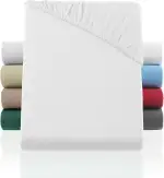 BaSaTex Flausch Feinbiber Winter Spannbettlaken Biber Spannbetttuch | 100% Baumwolle | 90x200 cm | Weiss